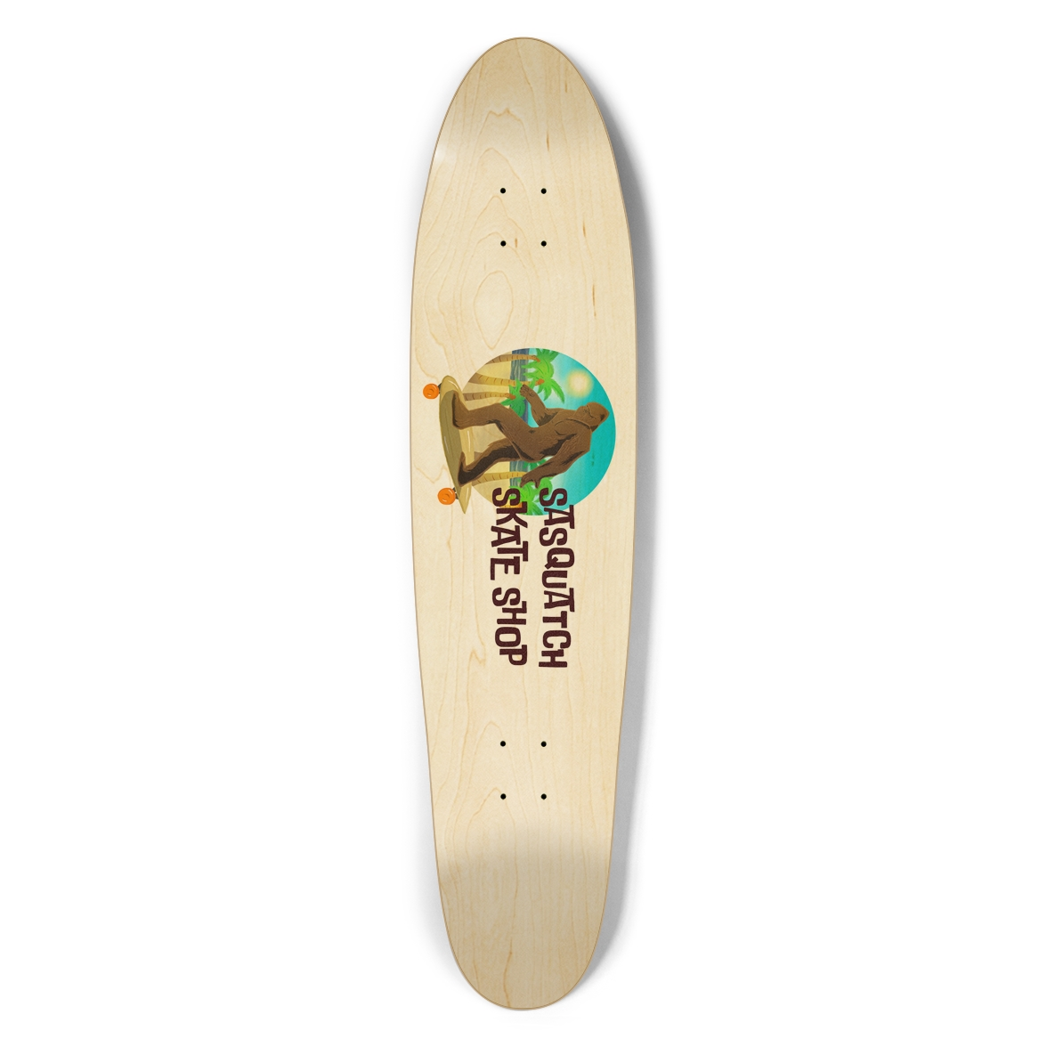 Sasquatch Skate Shop logo deck