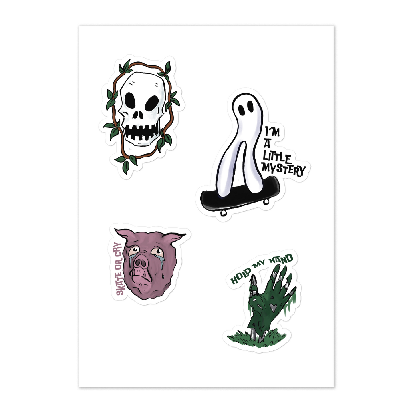 Cryptids and Spooky Stuff Sticker Sheet