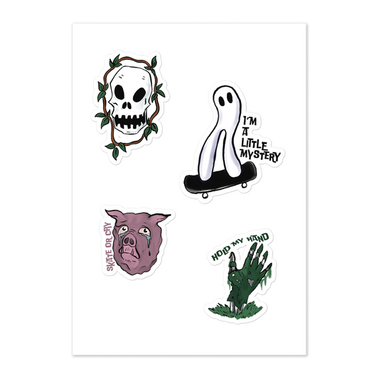 Cryptids and Spooky Stuff Sticker Sheet