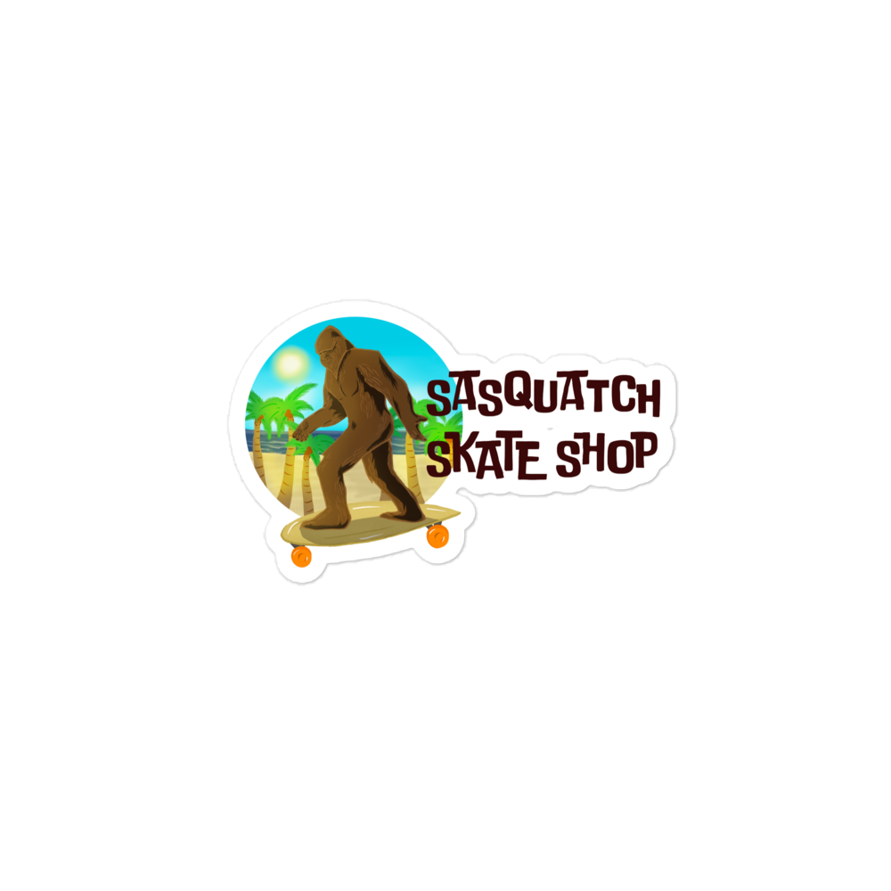 Sasquatch Skate Shop Vinyl Sticker