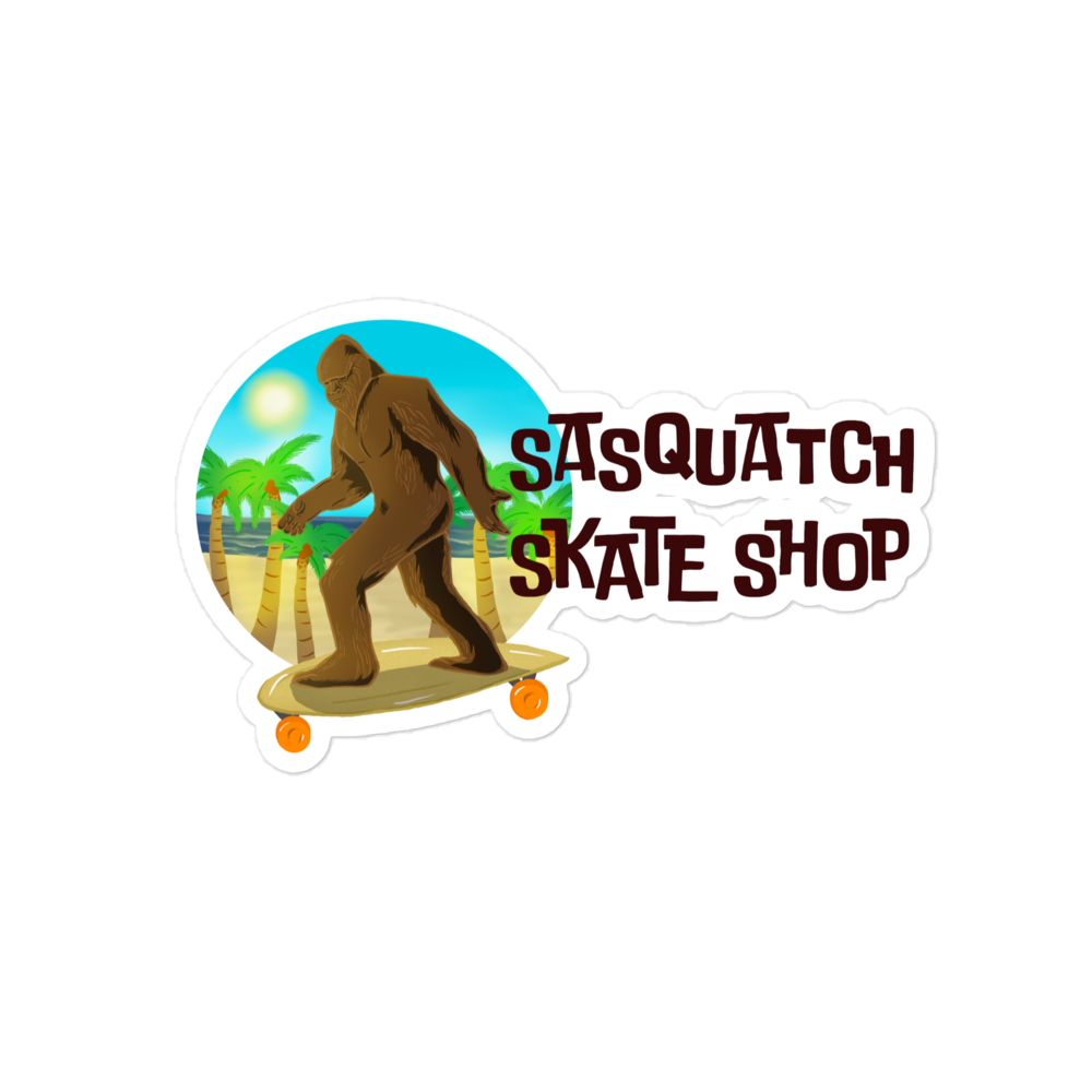 Sasquatch Skate Shop Vinyl Sticker